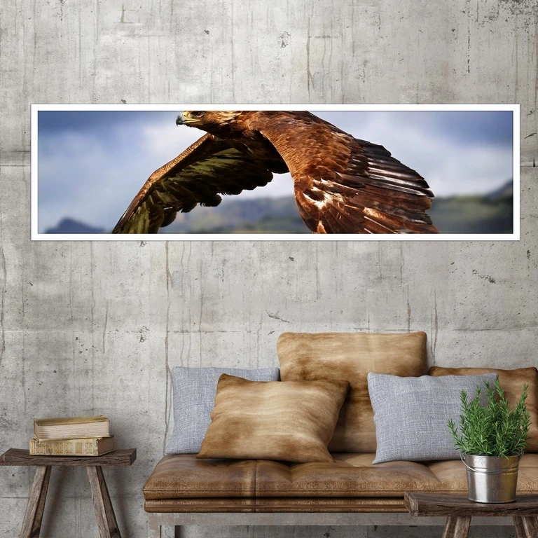 تابلو بکلیت طرح پرندگان شاهین مدل W-7386