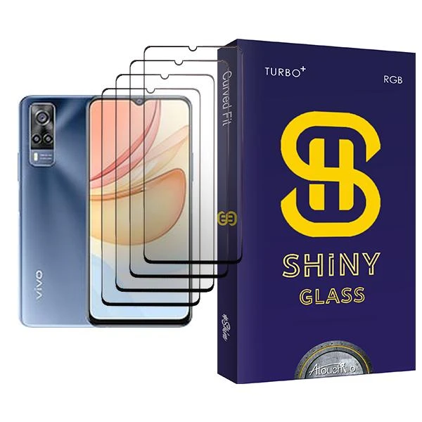 محافظ صفحه نمایش سرامیکی آتوچبو مدل Shiny Glass4 مناسب برای گوشی موبایل ویوو Y33 بسته چهار عددی
