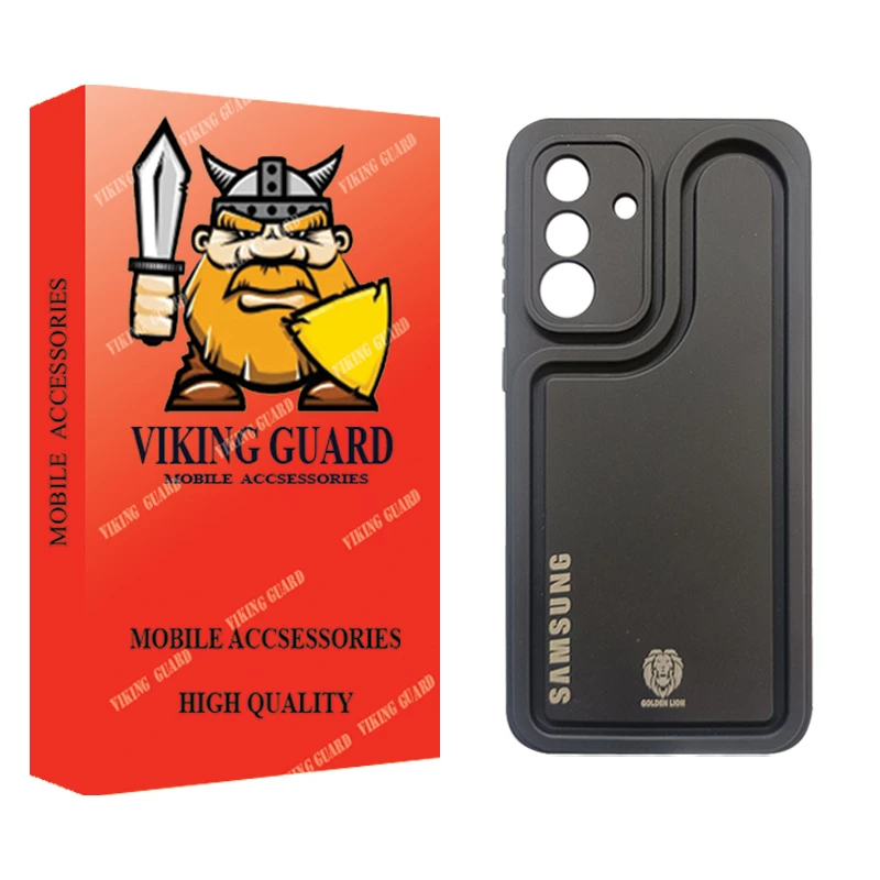 کاور وایکینگ قاب مدل سولدا طرح LION مناسب برای گوشی موبایل سامسونگ Galaxy A36
