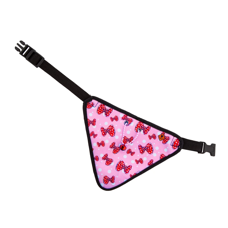 دستمال گردن سگ و گربه تادو طرح زنگوله دار کدD102 سایز XL