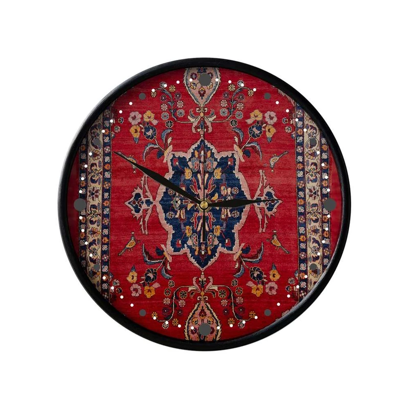 ساعت دیواری مدوپد طرح فرش خمین مدل C-khomein01