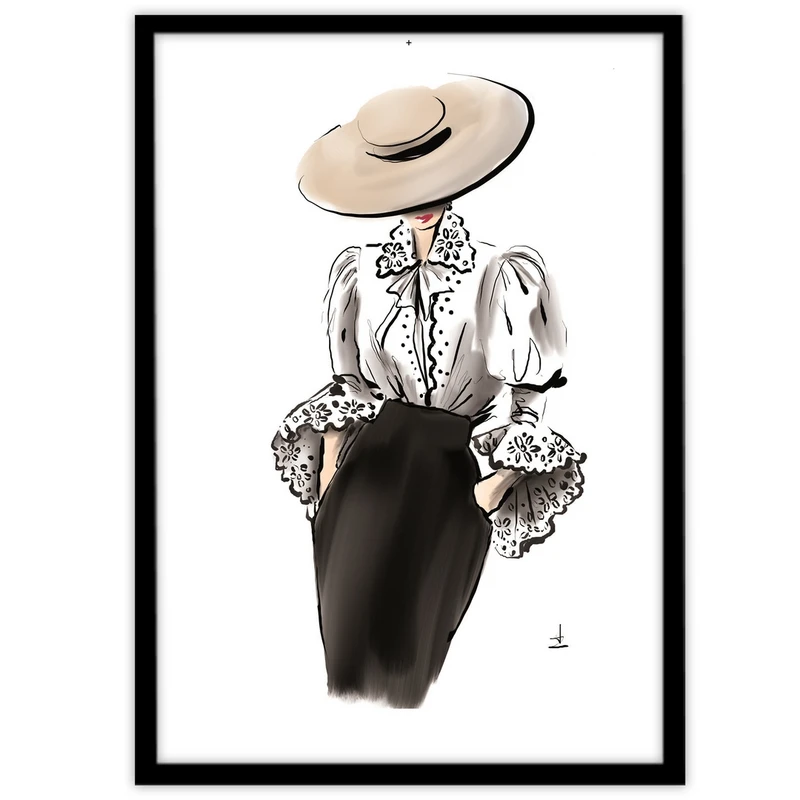 تابلو بکلیت طرح فشن مد و لباس زنانه مدل B-15082