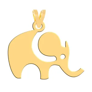 آویز گردنبند طلا 18 عیار زنانه فرشته مدل طرح فیل WNL-000402  