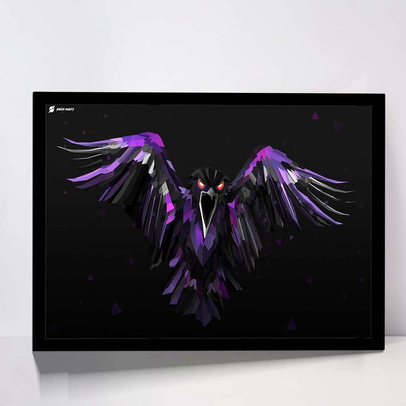 تابلو مدل bird polygon digital  کد F-11016