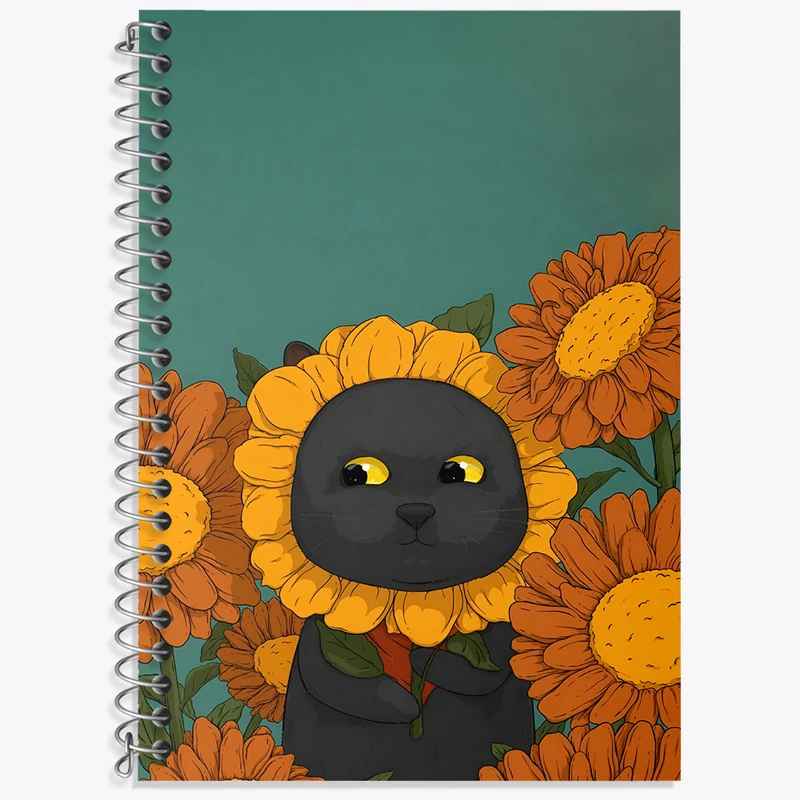 دفتر نت موسیقی 50 برگ خندالو طرح گربه کیوت کد N4013