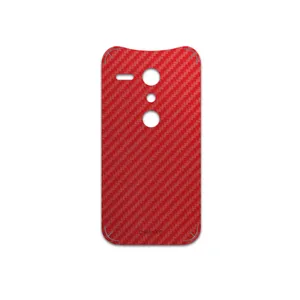 MAHOOT Red-Fiber Cover Sticker for Motorola Moto G