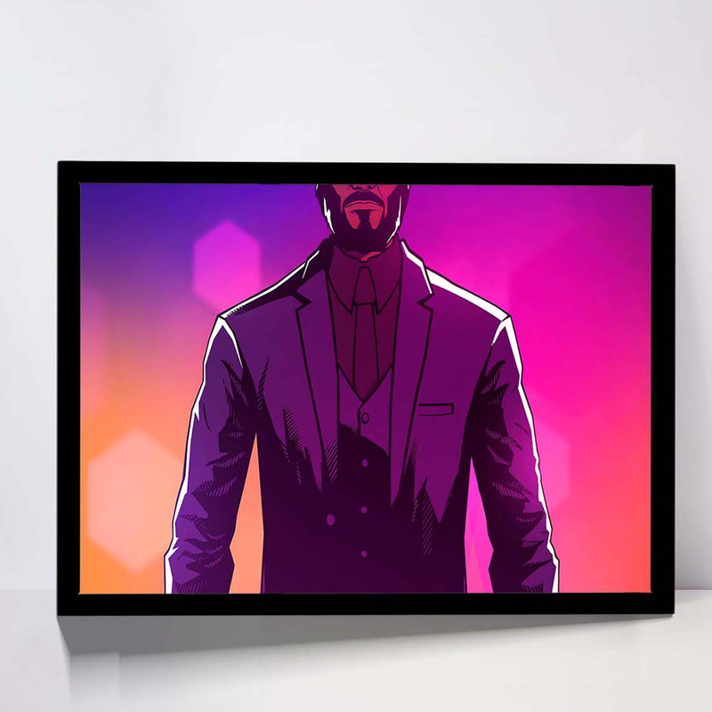 تابلو مدل john wick hex کد F-13020