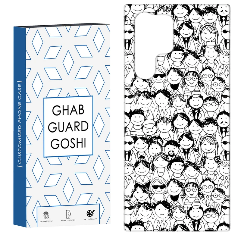 کاور قاب گارد گوشی طرح آدمک کد Dimo-076 مناسب برای گوشی موبایل سامسونگ Galaxy S22 ULTRA