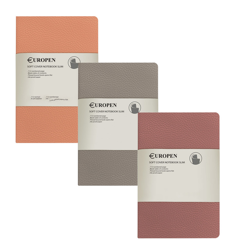 دفتر یوروپن طرح soft cover slim