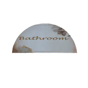 پادری مدل نیم دایره طرح حمام کد 8657 سایز 90×45 سانتی متر