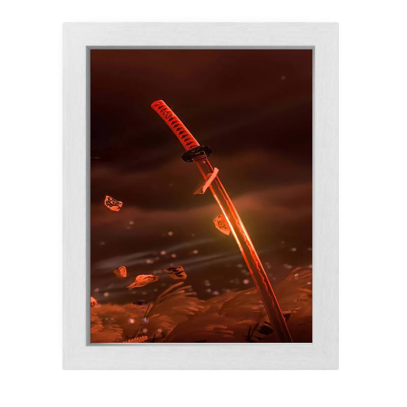 تابلو طرح بازی شبح سوشیما مدل Ghost Of Tsushima