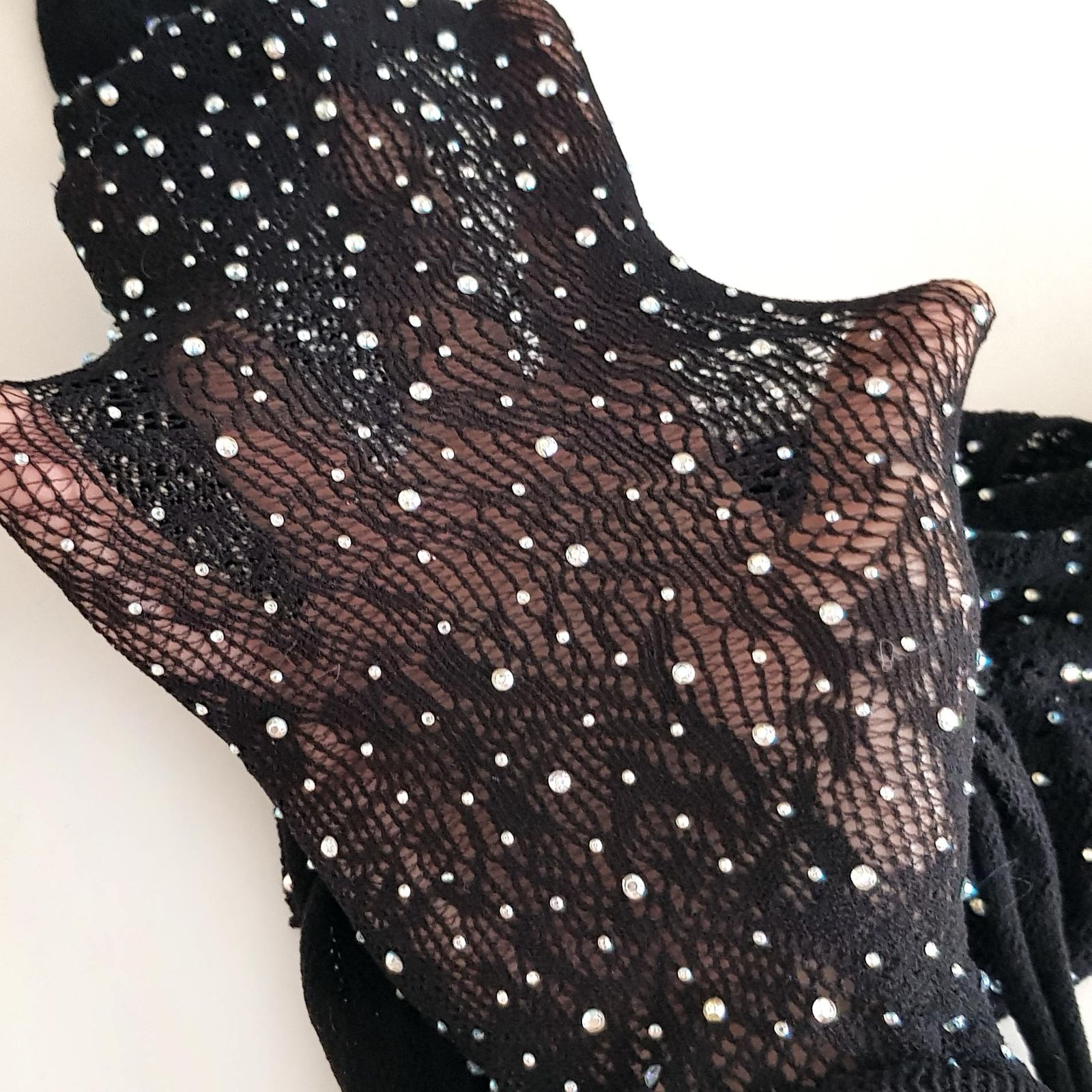 لباس خواب زنانه ماییلدا مدل نگین دار فانتزی کد 4860-7022 رنگ مشکی -  - 4