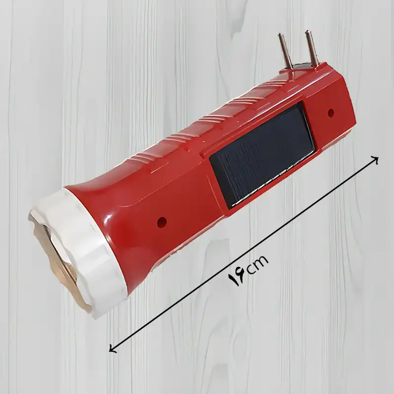 چراغ قوه دستی مدل خورشیدی دوشاخه دار