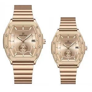 ست ساعت مچی عقربه‌ای کوارتز زنانه و مردانه نیوی فورس مدل NF8068