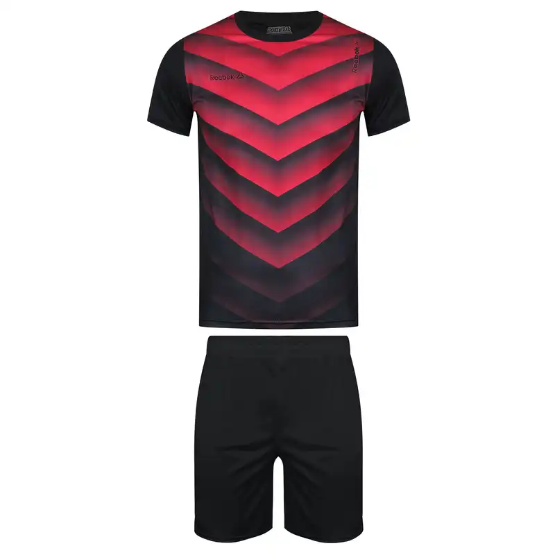 ست تی شرت آستین کوتاه و شلوارک ورزشی مردانه کد BL