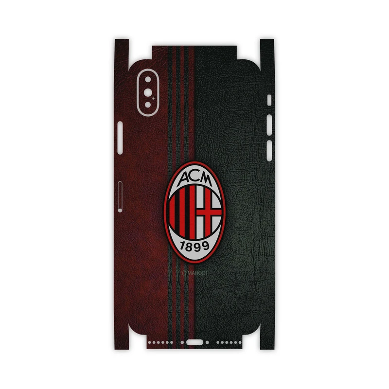 برچسب پوششی ماهوت مدل AC-Milan-FC-FullSkin مناسب برای گوشی موبایل اپل iPhone X