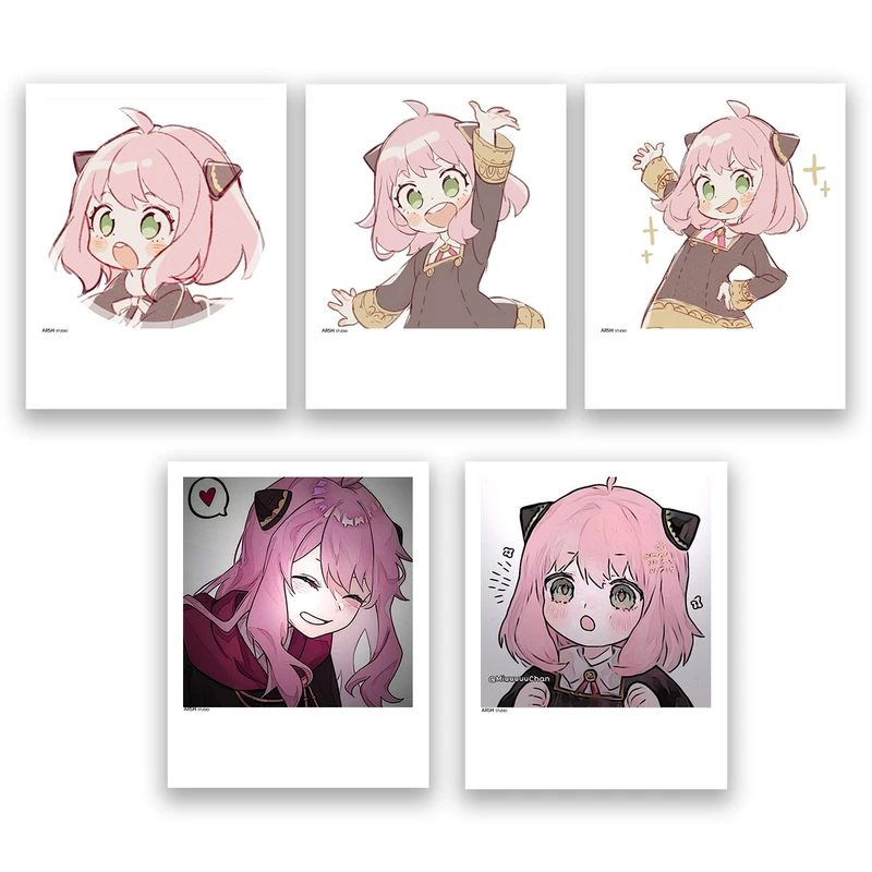 آویز تزیینی عرش مدل انیمه جاسوس x خانواده Spy x Family کد Asa479 مجموعه پنچ عددی