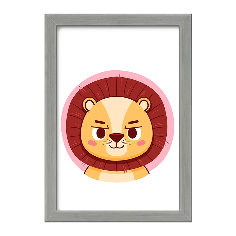 تابلو خندالو طرح شیر حیوانات بامزه کد 37138