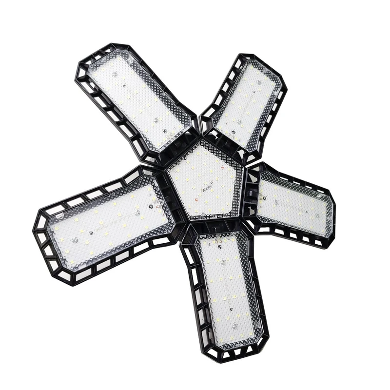 لامپ ال‌ای‌دی 80 وات مدل تاشو 5 پر پروانه ای طرح صنعتی کد 611 پایه E27