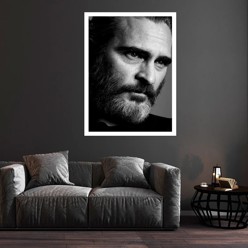 تابلو بکلیت طرح مشاهیر سینما واکین رافائل فینیکس مدل قاب شاسی W-S9713