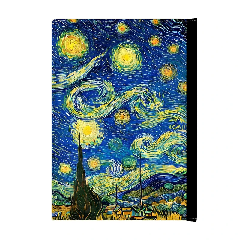 کلاسور پاد آفرین مدل فانتزی طرح شب پر ستاره ونگوگ ترند کد p406