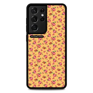 AKAM AMCWSGS21U-FLOWERS1 Cover For Samsung Galaxy S21 Ultra