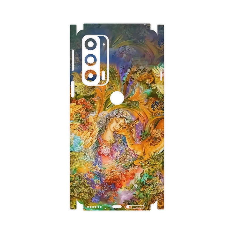 برچسب پوششی ماهوت مدل Persian miniature 3-FullSkin مناسب برای گوشی موبایل موتورولا Edge 20