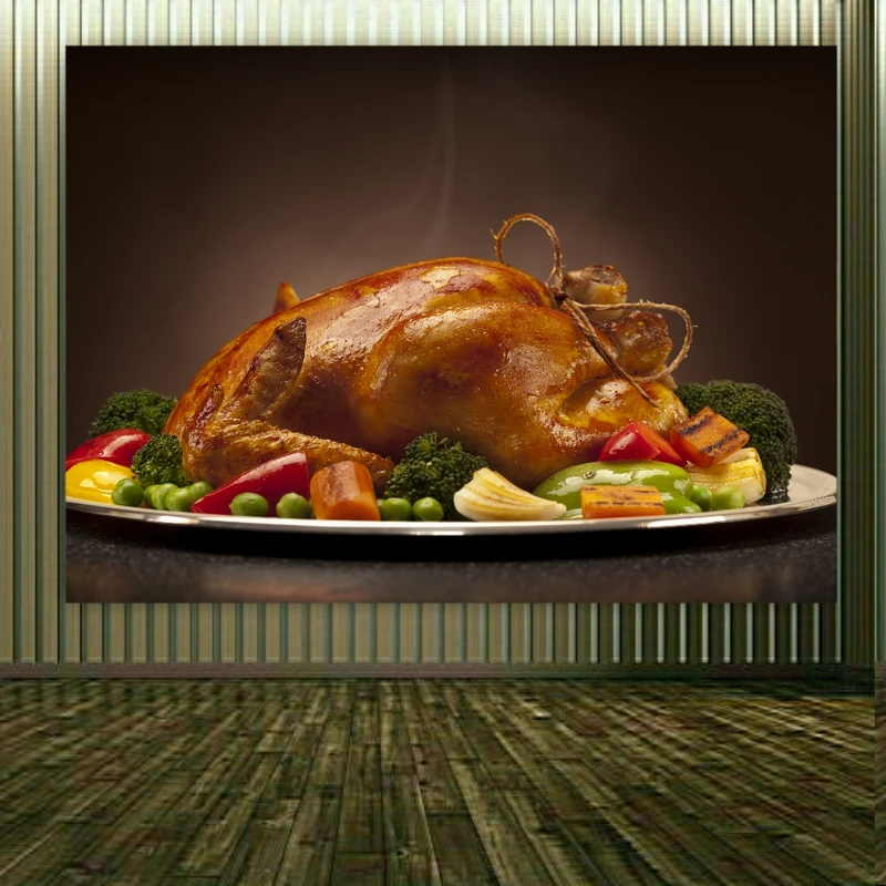  پوستر دیواری طرح مرغ سوخاری کد BK1974