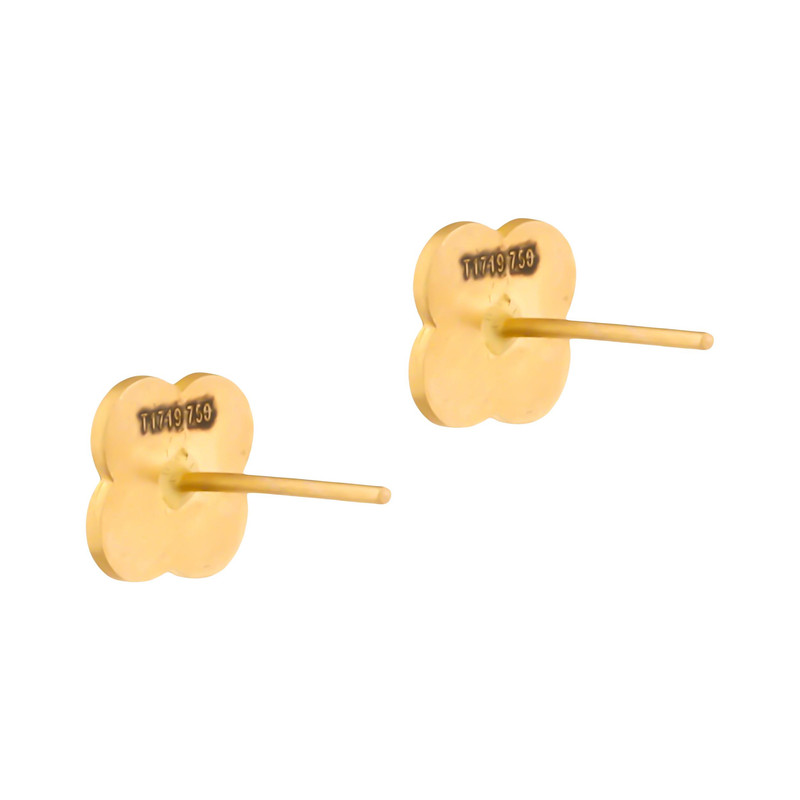 گوشواره میخی طلا 18 عیار زنانه تاج مدل G542 - 5