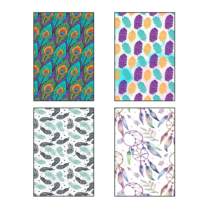 تابلو شاسي کارنيکا طرح پترن بوهو Boho Pattern کد 71824 مجموعه 4 عددی