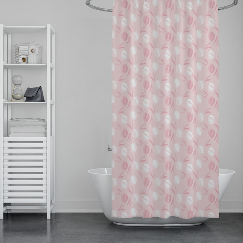 پرده حمام دلفین مدل GU-2881 سایز 180x200سانتی متر
