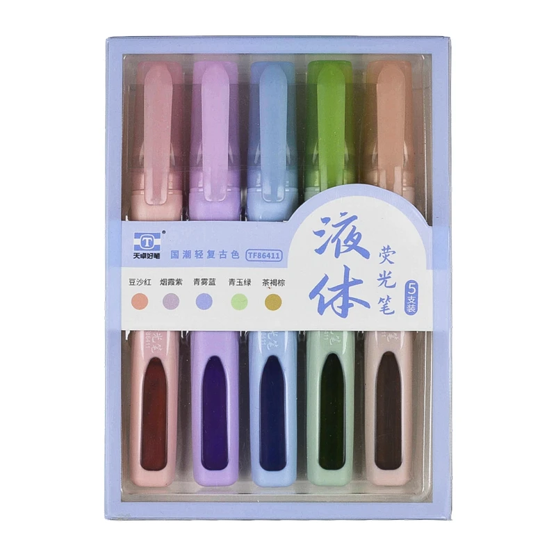 ماژیک علامت گذار مدل TF86411 بسته 5 عددی