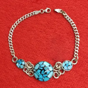 دستبند نقره زنانه سلین کالا مدل فیروزه ce-As28