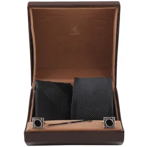 ست کراوات و دستمال جیب و دکمه سردست مردانه فرانکو فروزی مدل F-101846