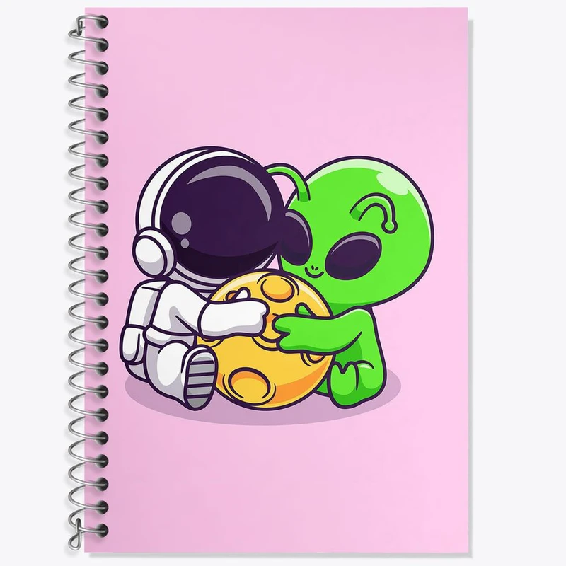 دفتر لغت 50 برگ خندالو مدل فضانورد کد 25126