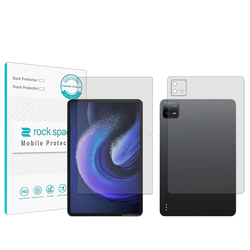 محافظ صفحه نمایش شفاف راک اسپیس مدل Hygel مناسب برای تبلت شیائومی Pad 6 به همراه محافظ پشت تبلت
