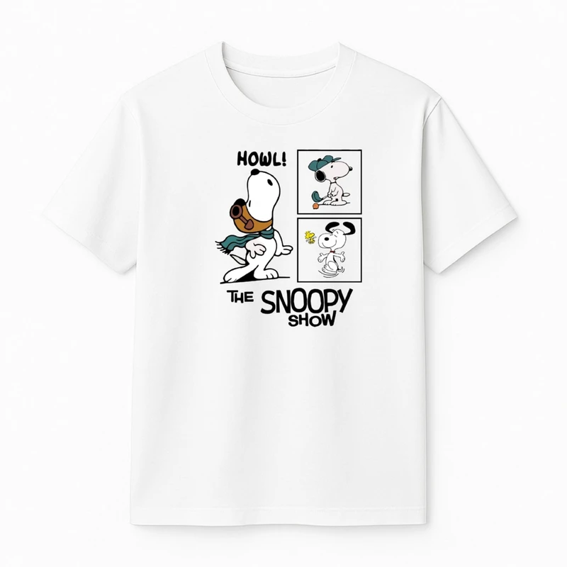 تی‌شرت آستین کوتاه پسرانه مدل اسنوپی کد v1 