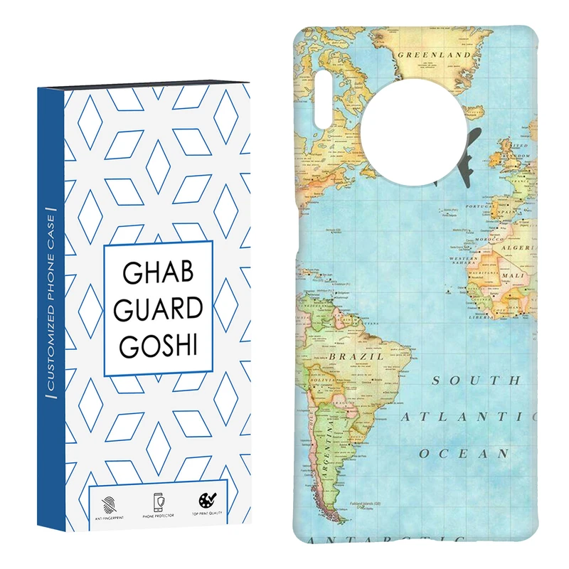 کاور قاب گارد گوشی طرح نقشه جهان کد TPU-057 مناسب برای گوشی موبایل هوآوی  Mate 30 pro