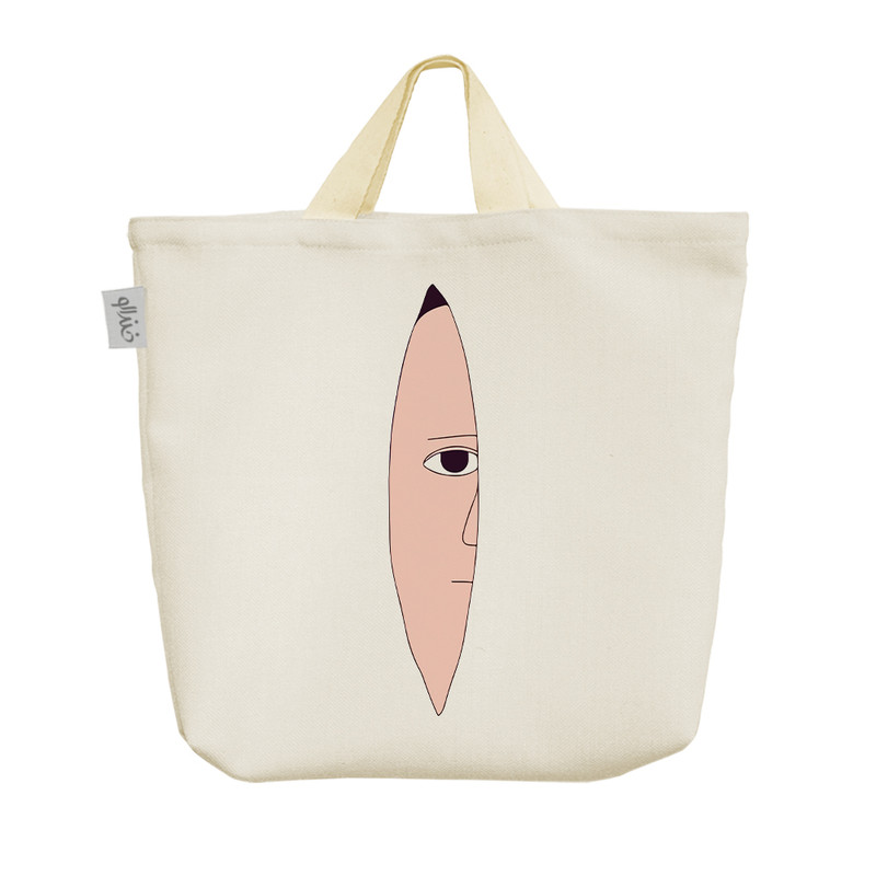 ساک خرید خندالو مدل نیم رخ کد 10415