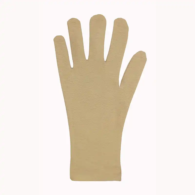 دستکش زنانه مدل نخی رنگ کرم