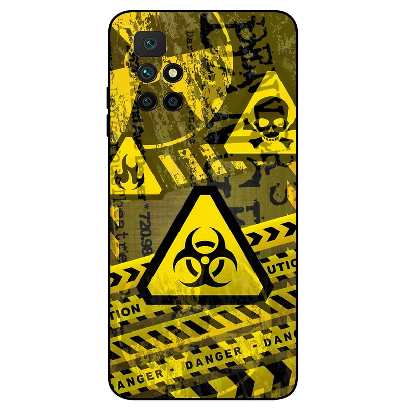 کاور مگافون طرح خطر مدل 7703 مناسب برای گوشی موبایل شیائومی Redmi 10 Prime 2022