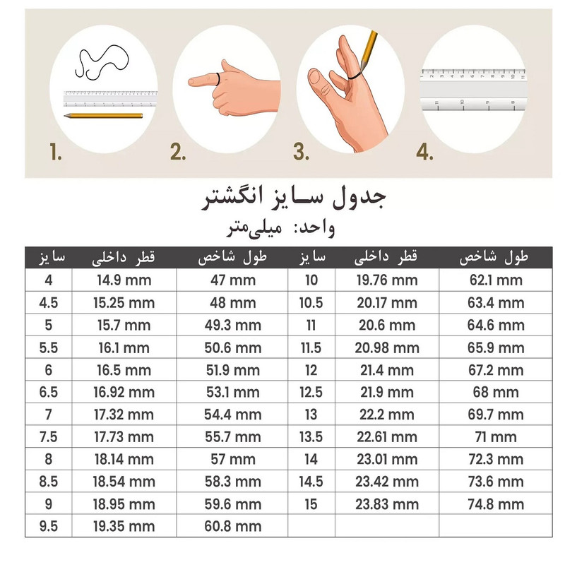 انگشتر مدل آیمان