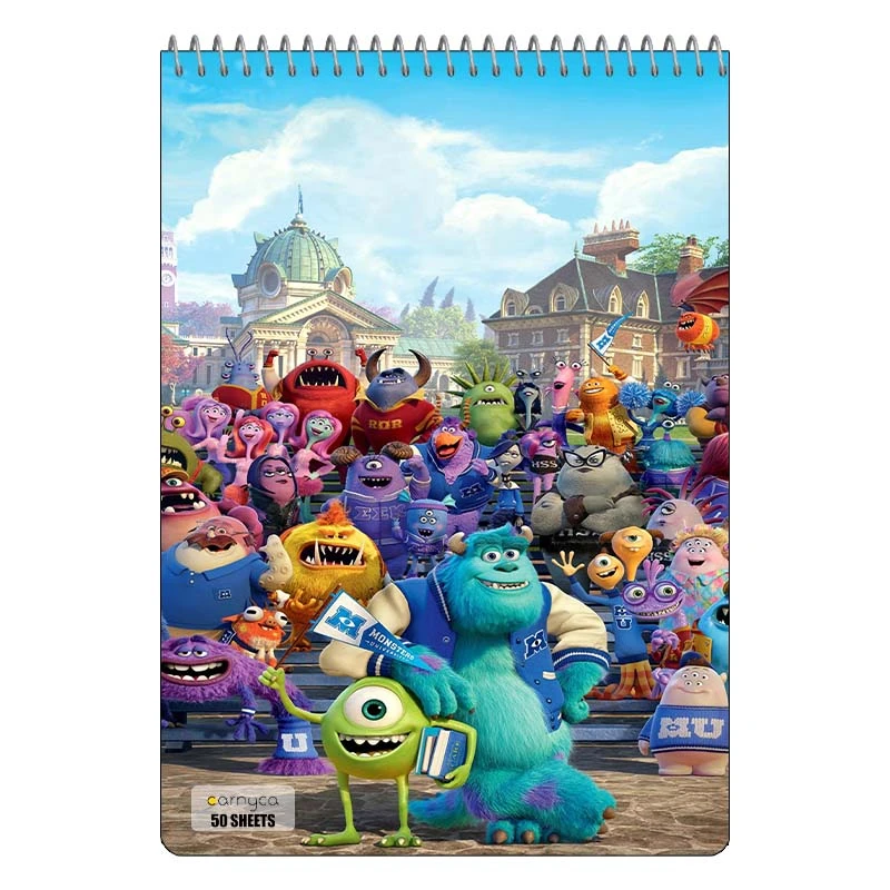 دفتر نقاشی 50 برگ سیمی کارنیکا طرح کارخانه هیولاها Monsters کد 98259