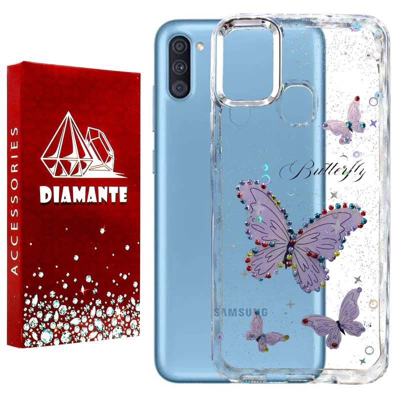 کاور دیامانته مدل Butterfly Rd مناسب برای گوشی موبایل سامسونگ Galaxy M11