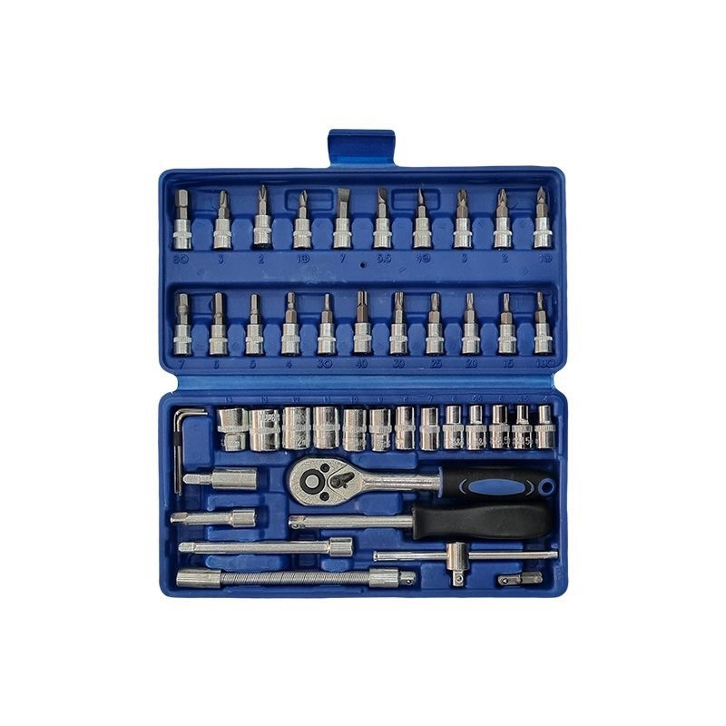 آچار بکس نیو تولز مدل 46pcs مجموعه 46 عددی آچار بکس نیو تولز مدل 46pcs مجموعه 46 عددی