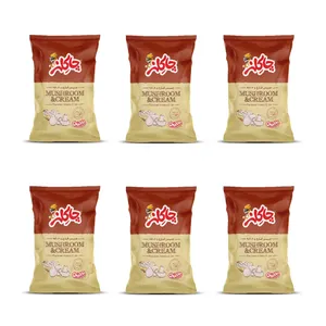 چیپس قارچ و خامه چاکلز - 17 گرم بسته 6 عددی