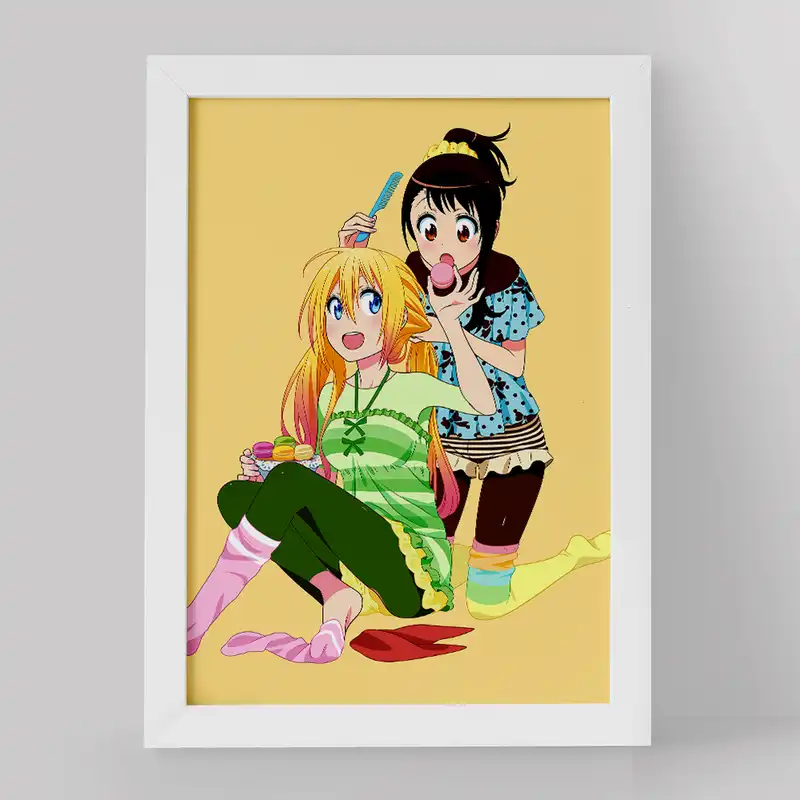 تابلو خندالو مدل اونودرا و انیمه عشق دروغین کد 17149