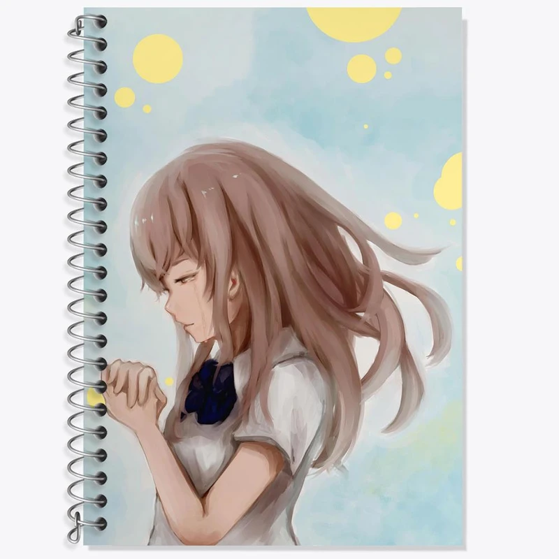 دفتر لغت 50 برگ خندالو مدل شوکو نیشیمیا انیمه سایلنت ویس A Silent Voice کد 15775