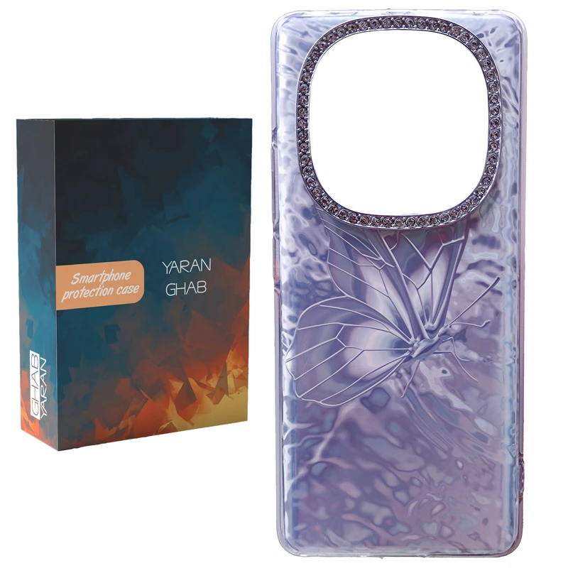 کاور قاب یاران مدل پروانه مناسب برای گوشی موبایل شیائومی Redmi Note 14 Pro 4G