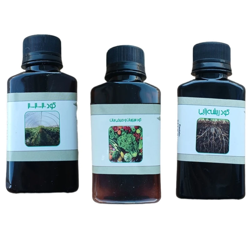 کود مایع کامل سه بیست و کود ریشه زایی و کود سبزیجات و صیفی جات مدل life drop حجم 110 میلی لیتر بسته 3 عددی